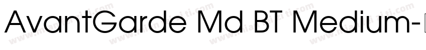 AvantGarde Md BT Medium字体转换